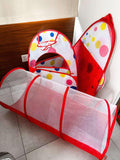 Portable 3 In 1 Tent with Tunnel & Play Area for Kids