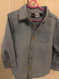 Mick Mack Light Blue Button-Down Shirt / Size 2T
