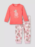 Juniors Pineapple Print T-shirt and Pyjama Set / Size 6-12m