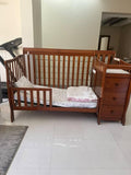 Mothercare Solid Wood Baby Cot with Changing Table & Storage