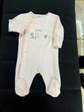 Primark Little Sister Baby Sleepsuit / Size 0-3m