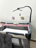 Baby Trend Butterfly Playard Plus Cot with Additional Mattress