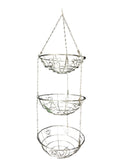 Daisy 3 Level Stainless Hanging  Basket