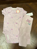 Carter's Babygirl 2Pc Bodysuit &  Pants Set / Size 3m