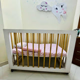 Wooden Cot + Mattress