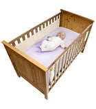 Air Mesh Wrap - 2 Sides Solid End Cot/Crib