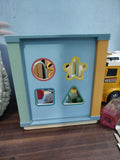 Wooden Activity Cube Resembles Montessori-Style Learning Toys