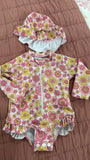 Shein Swimsuit & Hat / Size 3-6m