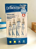 Dr. Brown's Natural Flow Anti-Colic Options+ Narrow Baby Bottles / Pack of 4