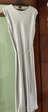 Mango Silverish Grey Midi Dress / Size 4 / Small