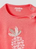 Juniors Pineapple Print T-shirt and Pyjama Set / Size 6-12m