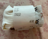 H&M Tights / Pack of 3 / Size 2-4yrs