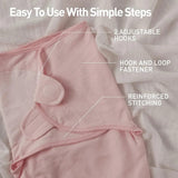 Soarwg Kids 2 Pack Soft Pink Striped Swaddle Blanket for Babies / Size 0-3m