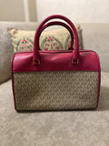 Michael Kors Signature Travel Medium Duffle Satchel Bag