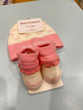 Juicy Couture Baby Cap & Booties Set