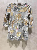 H&M Long-Sleeved Soft Cotton Dress / Size UK 2-4yrs