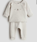 H&M 2-Piece Cotton Sweat Set / Size 2-4m