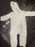 Baby Gap Fleece Polka Dot Jumsuit / Size 12-18m