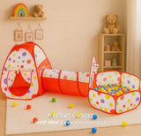 Portable 3 In 1 Tent with Tunnel & Play Area for Kids