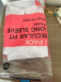 M&S Shirts / Pack of 3 / Size 15-16yrs