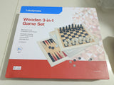 Wooden 3 In 1 Game Set