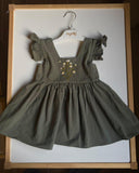 Fourth Button THE DANDELION WHIM Hand Embroidered Dress / Size 1-2yrs