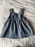 Nutmeg Blue Denim Overalls Dress for Girls / Size 6-9M