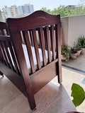 Wooden Cot with Mattress