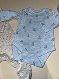Mothercare Baby Cotton Printed Sleepsuits/Onesies / Size Newborn