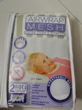 Air Mesh Wrap - 2 Sides Solid End Cot/Crib