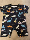 Shein Dinosaur Print Baby Jumpsuit / Size 3-6m