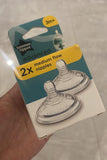 Tippee Bottle Medium Flow Nipples 2×