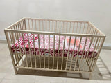 IKEA Cot with Mattress / 5×2ft