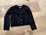Next Black Fur Shrug / Size 4yrs