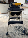 Foldable Baby High Chair with Double Tray / Age Newborn to 2yrs