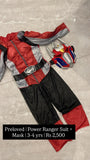 Power Ranger Suit + Mask / Size 3-4yrs