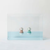 Biocote Mint Green & Dusty Pink Bathtime Wobblers