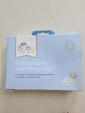 Boots Baby Microwave Steriliser Bags / 3 Minute Sterilisation / Pack of 5