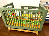 Wooden Cot with Mattress