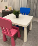 Ikea Mammut Children's Table with Two Mammut Chairs