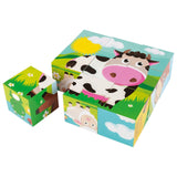 Playtive Puzzle Cubes / 9 Pcs
