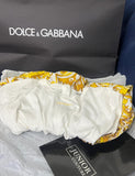 D&G Girls White & Yellow Majolica Dress