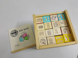 Wooden Blocks / Numbers, Letters & Pictures on all Sides / Box of 48