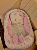 Snuggle Bed with Two Extra Bedding / Age Upto 6m