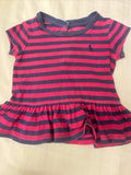 Ralph Lauren Red Striped Shirt / Size 6m