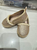 Little Girls Oshkosh B'gosh Gold Shiny Belle Slip On Shoes / Size US 4