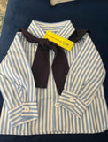 Shein Baby Boy's French Style Striped Shirt with Shawl Collar