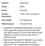 Lindam by Munchkin Safety Gate / Pressure Fit