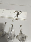 Wooden Home Tri Hook Rack with 5 Hooks / Pack of 2