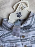 Little Lad Striped Shirt & Short Set / Size 12m
